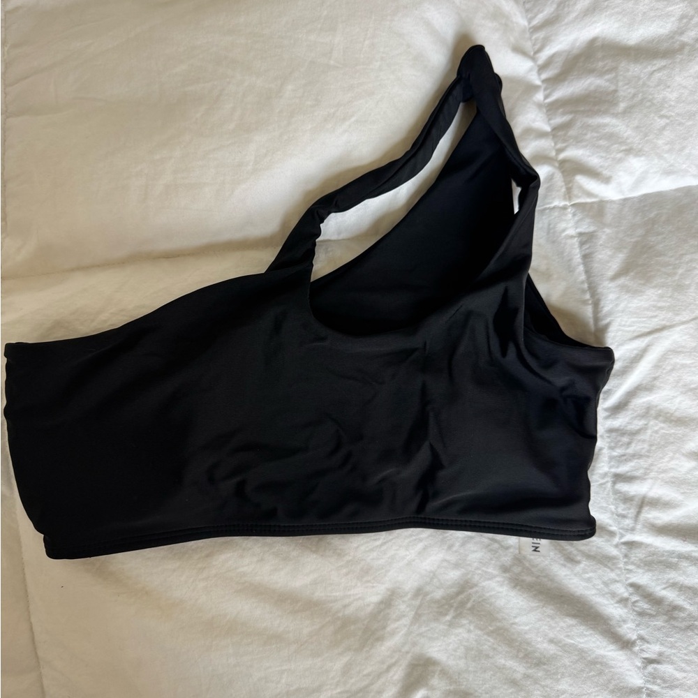 Black One-Shoulder Women's Intimate Top